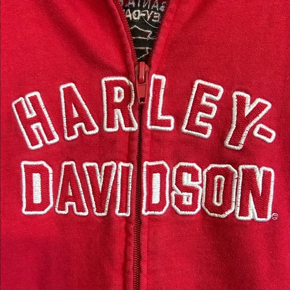 Harley-Davidson Red and Black Track Jacket - Picture 2 of 9